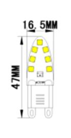 G9-2835-14LED AC220V G9 SMD LED Mais Birne