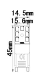 G9-2835MC-14LED AC110V G9 SMD LED Mais Birne