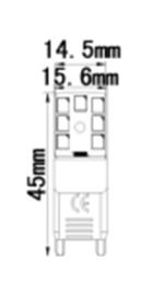 G9-2835MC-14LED AC220V G9 SMD LED Mais Birne