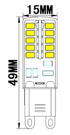 G9-2835B-40LED AC110V/220V G9 SMD LED Mais Birne