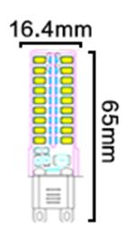 G9-2835B-72LED AC110V/220V G9 SMD LED Mais Birne