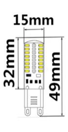G9-3014BD-64LED AC110/220V G9 SMD LED Mais Birne