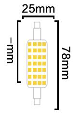 R7S-2835-36LED AC85-265V R7S SMD LED Lampe
